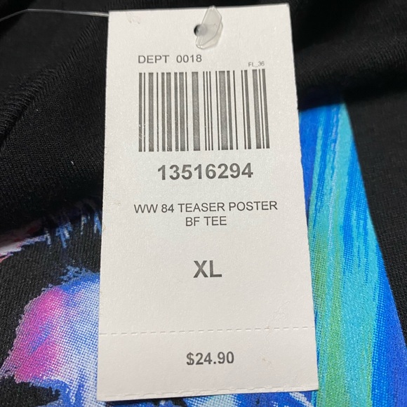 DC Comics Wonder Woman 1984 Boyfriend Fit Juniors T Shirt Size Extra Large - Picture 12 of 13